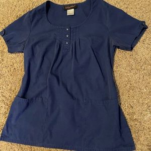 Navy Blue Baby Phat Scrub Top